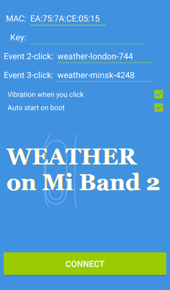 Mi Band 2/3 & Amazfit Сhannel ( Weather )