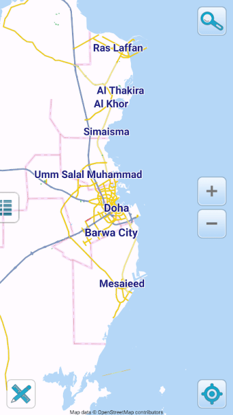 Map of Qatar offline