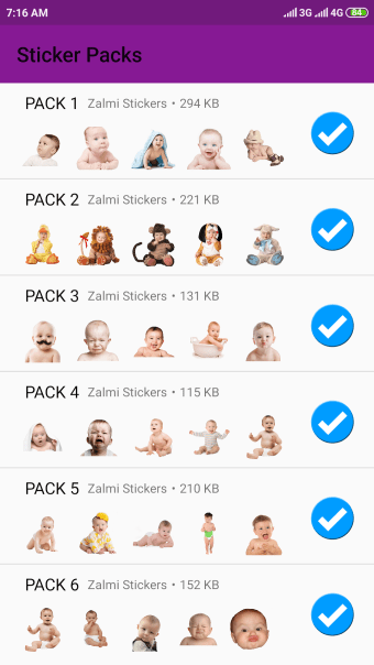 Cute Babies Stickers for WhatsApp - Funny Sticker