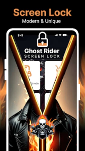 Ghost Rider - Zip Screen Lock