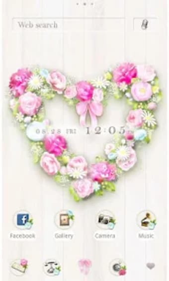 Flower Theme-Heart Wreath-