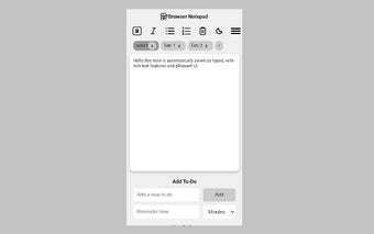 Browser Notepad