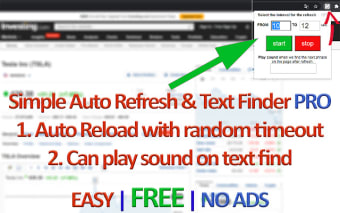 Simple Auto Refresh & Text Finder PRO
