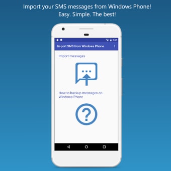 Import SMS from Windows Phone