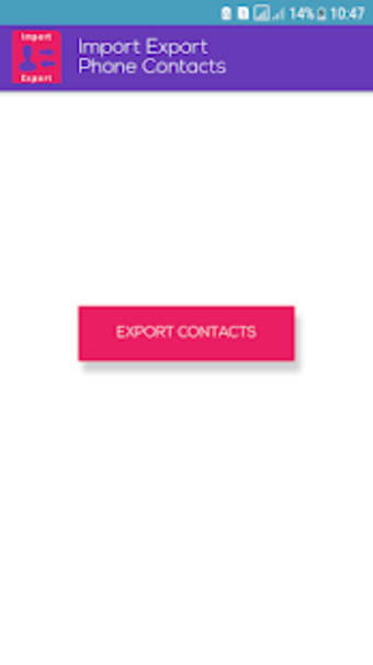 Export import contacts