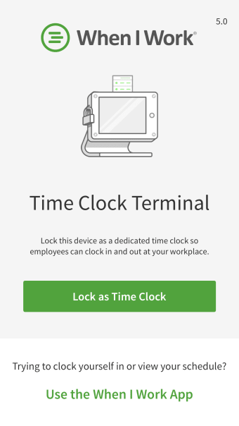 Time Clock Terminal
