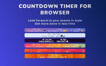 Countdown for browser