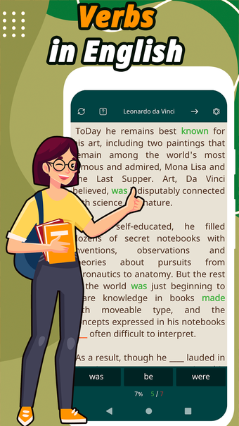 Verbs in English: Learn app