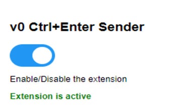 v0 Ctrl+Enter Sender