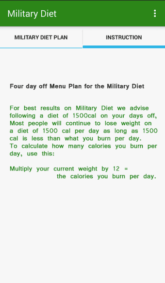 Lose weight Diet Tracker ★Military Diet★