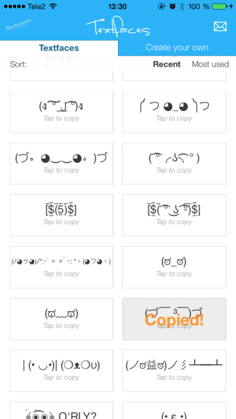 Textfaces for Messenger