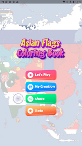coloring flag asian countries