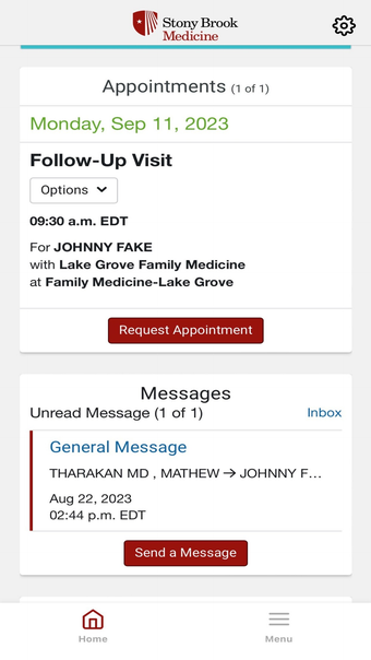 Stony Brook Med Patient Portal