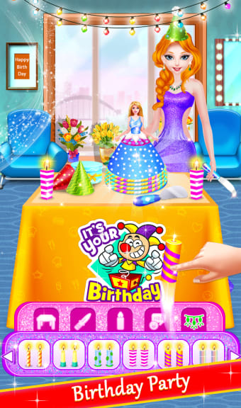 Princess Birthday Cake Party Salon