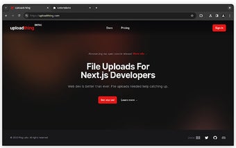 Free UploadThing DarkMode