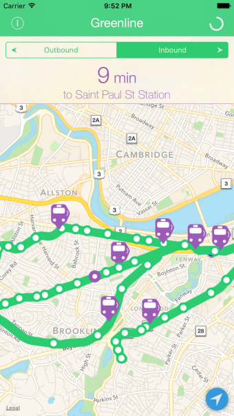 Greenline - MBTA Tracker