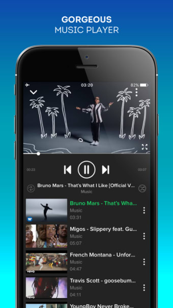 iMusic - Ulimited Music Video Player  Streamer