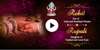 Marathi Wedding Video Invite