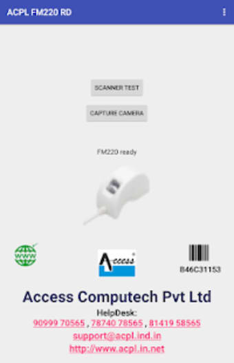 ACPL FM220 Registered Device