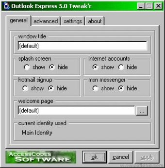 Outlook Express Tweak'r