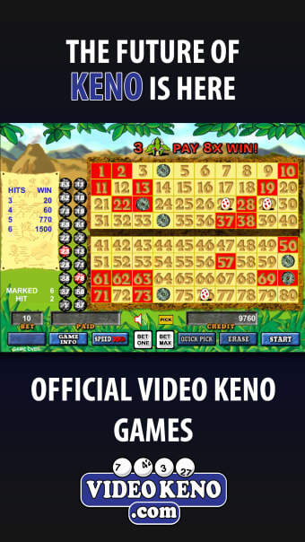 Video Keno Mobile Games