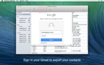 Contacts Exporter