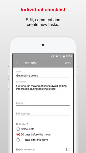 BAUHAUS moving helper – the app for your move