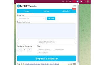 Telegram Sender Metjet