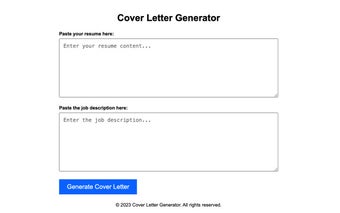 Cover Letter AI