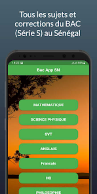 BAC app SN Série S