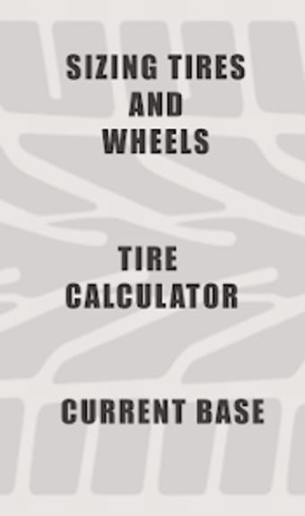 Tire and wheel size