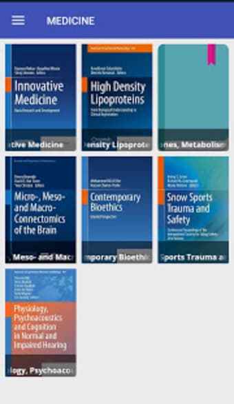 eBooks: Medicine