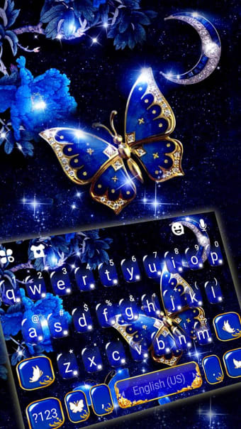 Blue Fancy Butterfly Theme