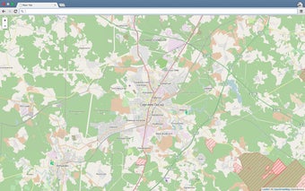 Minimalistic tab with OpenStreetMap