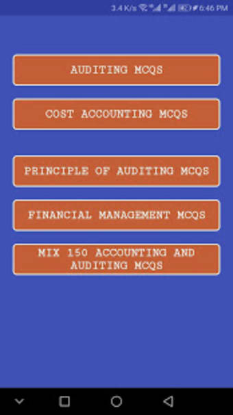 Auditing - Chapter  MCQs