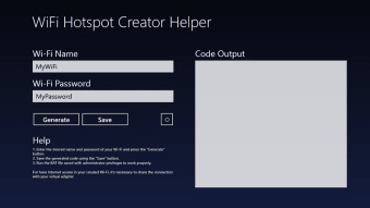 WiFi Hotspot Creator Helper for Windows 10
