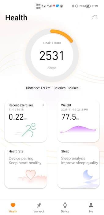 My Health - stepsjogging