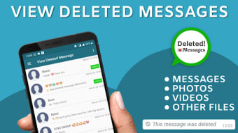 View deleted messages  photo recovery