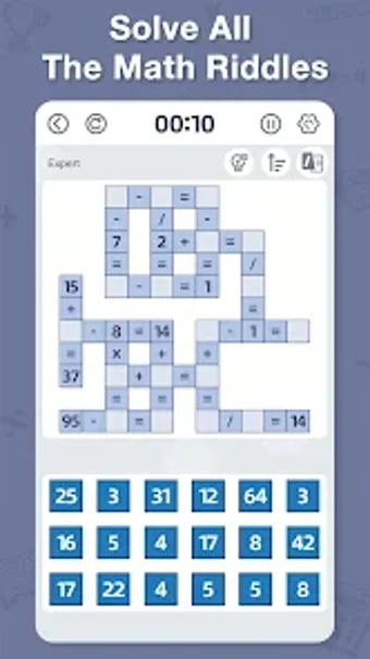 CrossMath - Number Puzzle Game