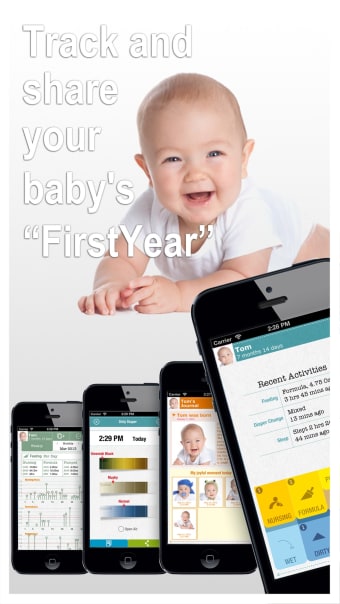 FirstYear - Baby feeding timer sleep diaper log