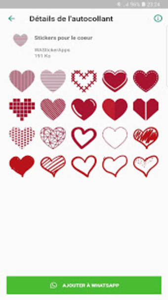 stickers for the heart - WAStickerApps