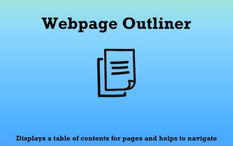 Webpage Outliner