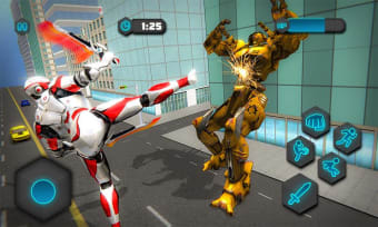 Dual Sword Hero Robot Transforming 3D