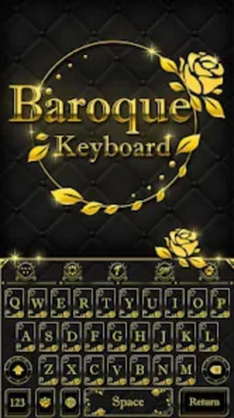 Gold Keyboard Theme - Baroque