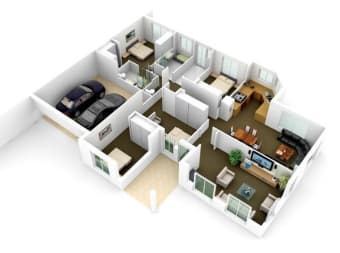 3D House Floor Plans