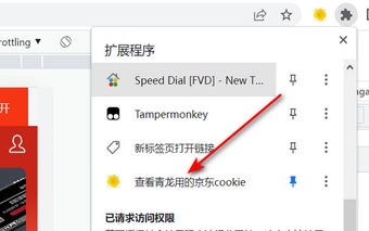 查看青龙用的京东cookie