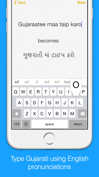 Gujarati Transliteration Keyboard by KeyNounce