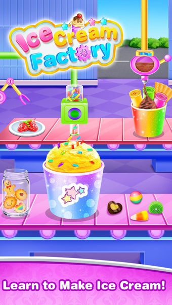 Ice Cream Cone Dessert-Frozen Cupcake Factory Game