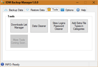 IDM Backup Manager