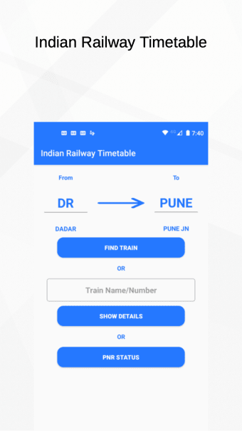 Indian Railway Timetable 2022